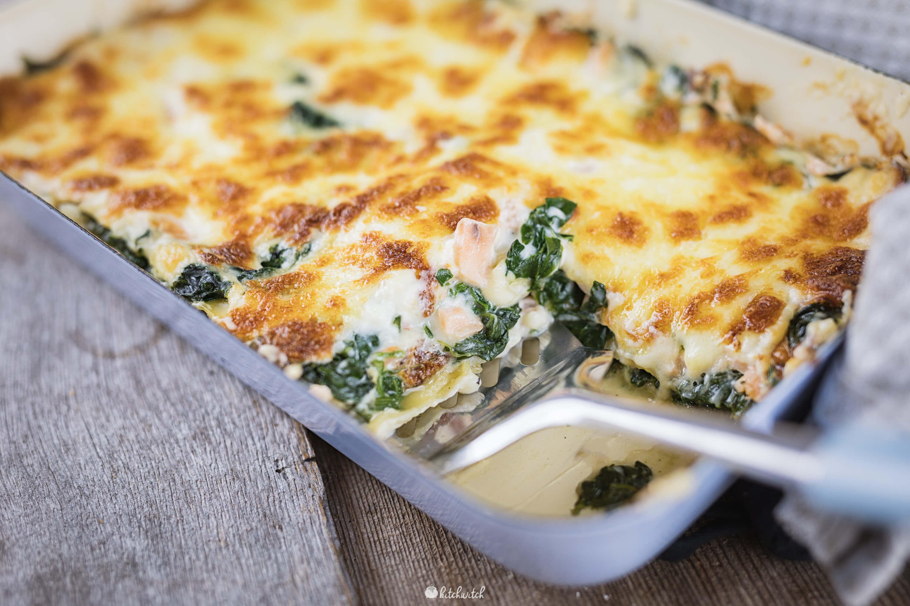 Lachs-Spinatlasagne - Kitchwitch