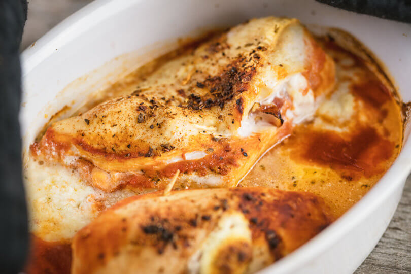 Gefüllte Pouletbrust aus dem Ofen Kitchwitch