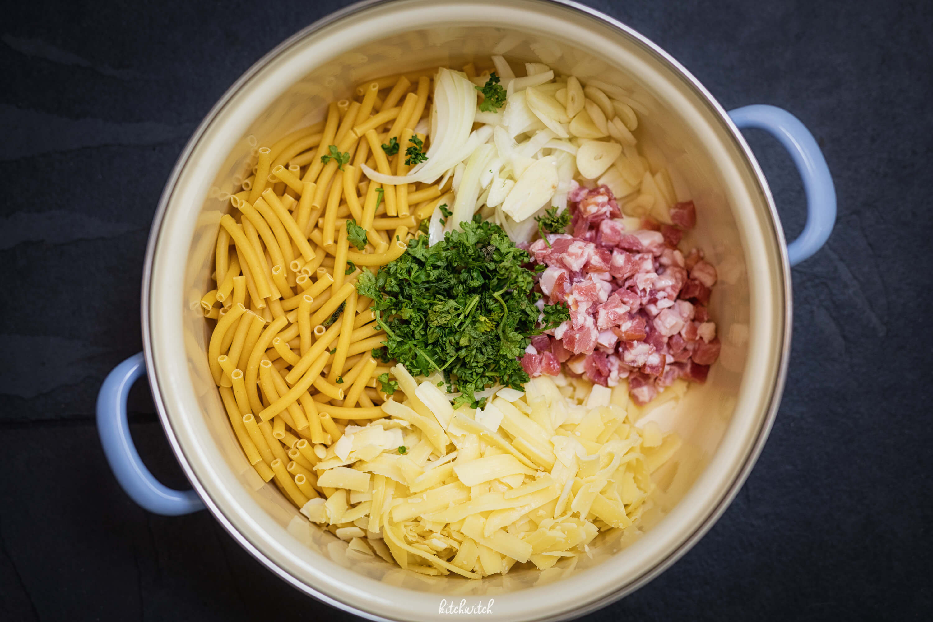 One Pot Pasta Fondue Style Kitchwitch