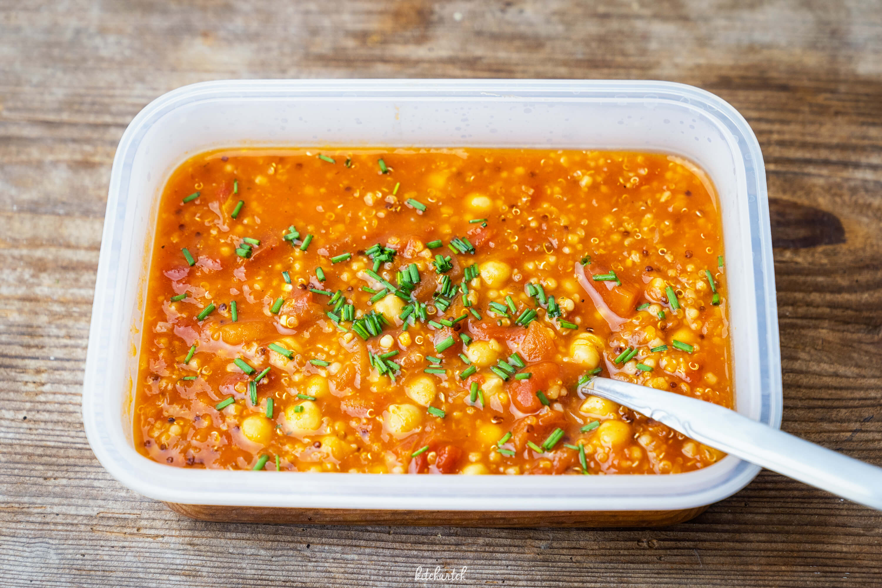 Meal prep: Quinoa Suppe mit Kichererbsen - Kitchwitch