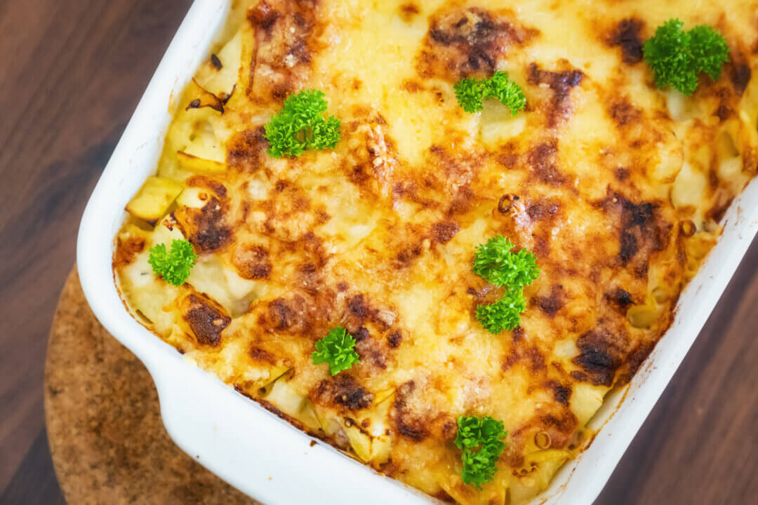 Älplermagronen Gratin - Kitchwitch